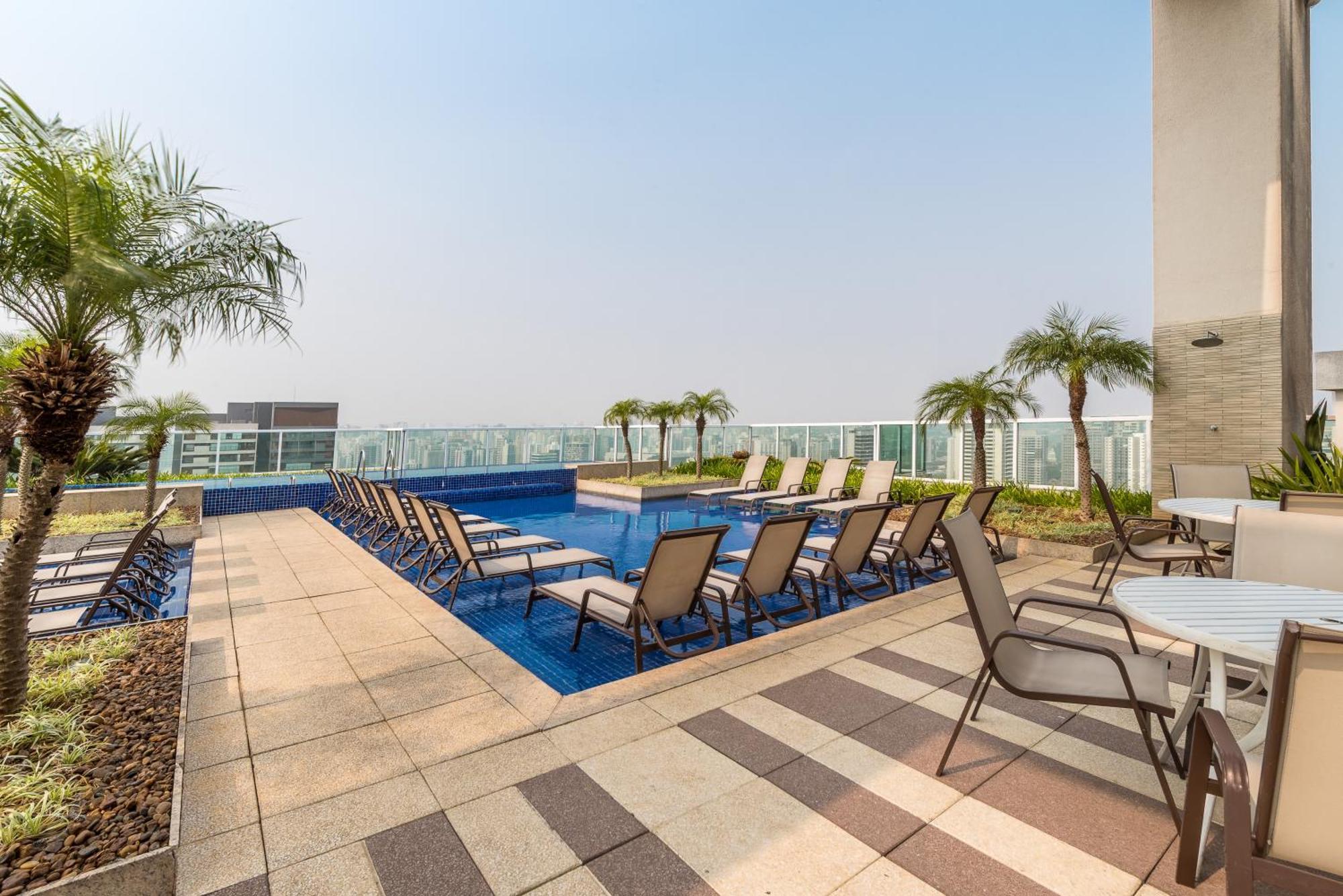 Estilo, Conforto E Vista Panoramica Ideal Para Trabalho Ou Lazer San Paolo Esterno foto