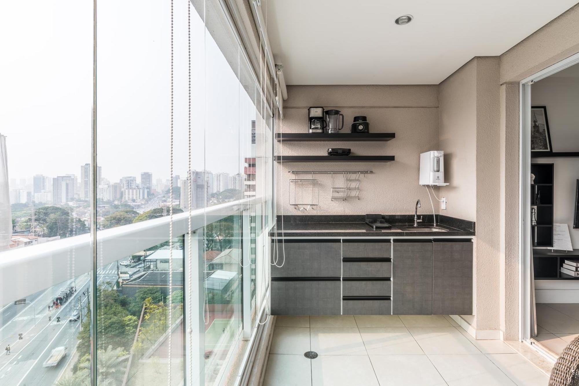 Estilo, Conforto E Vista Panoramica Ideal Para Trabalho Ou Lazer San Paolo Esterno foto